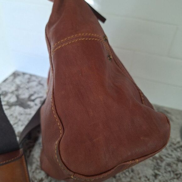 Sundance Brown Leather Crossbody - Picture 3 of 13